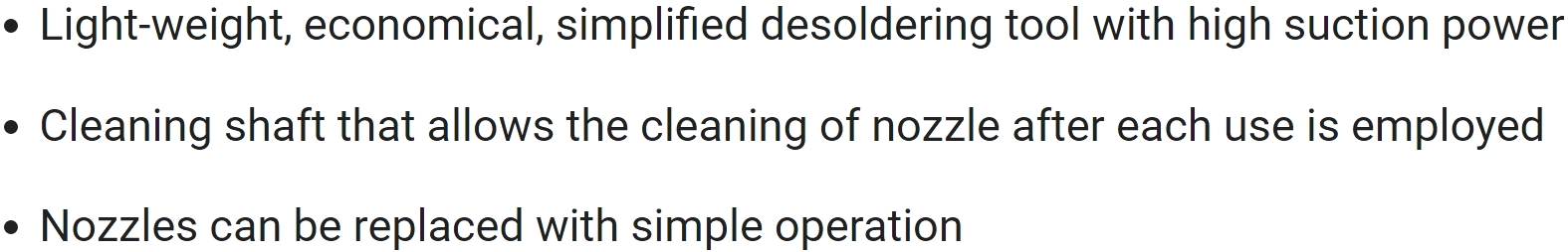 שואב בדיל ידני HAKKO 20G TEXT